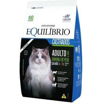 Ração Equilíbrio Salmão para Gatos Castrados 500g/1,5kg